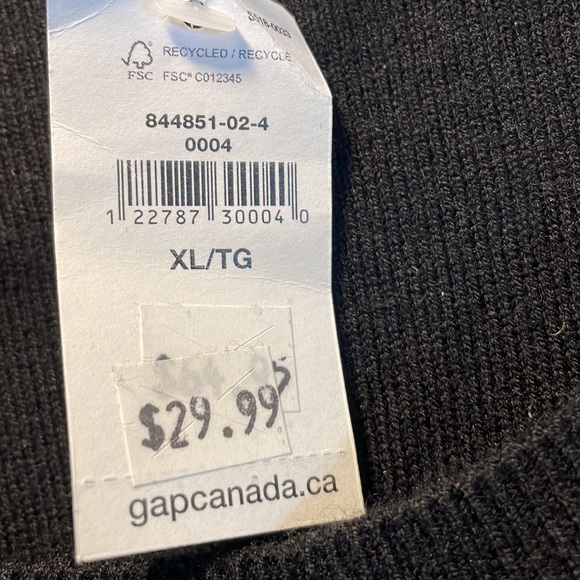 Gap sweater, black. Size XL US - Picture 4 of 4